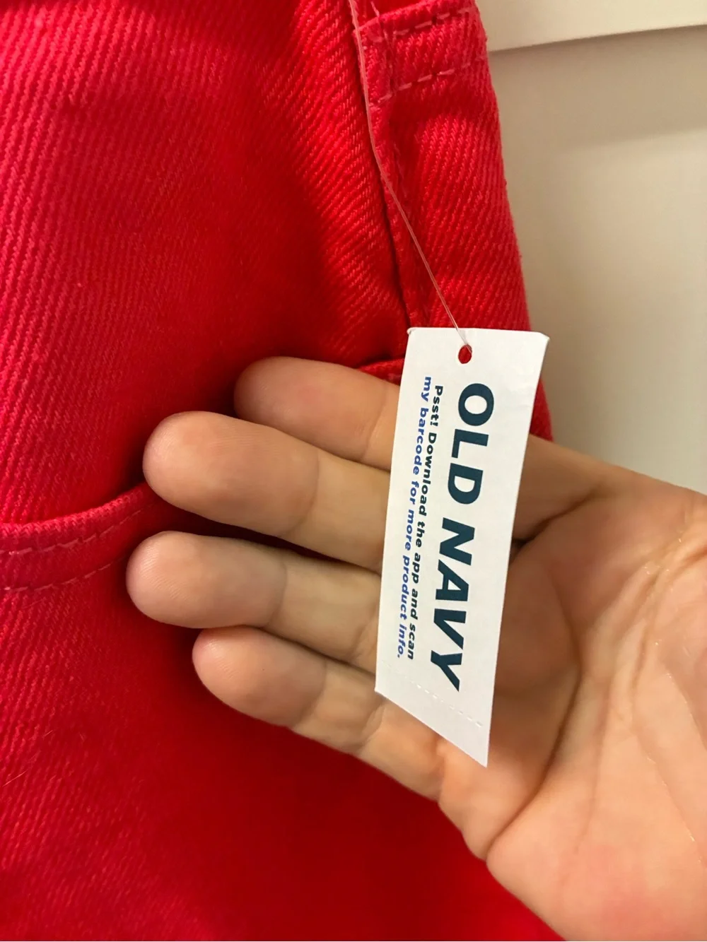 Old Navy Girls Red l/Hot Pink Baggy Wide Jeans Size 14